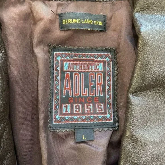 Vintage Adler Brown Leather Jacket